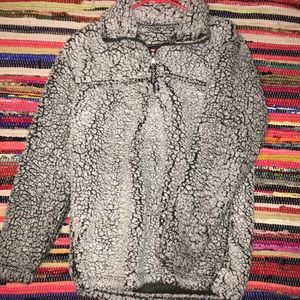 sherpa fuzzy quarter zip